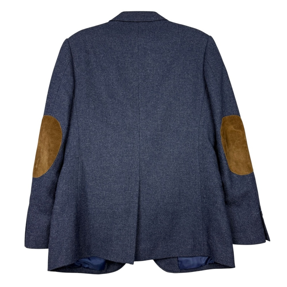 J Crew Wool Ultrasuede Patch Elbow Two Button Blazer - Picture 3 of 6